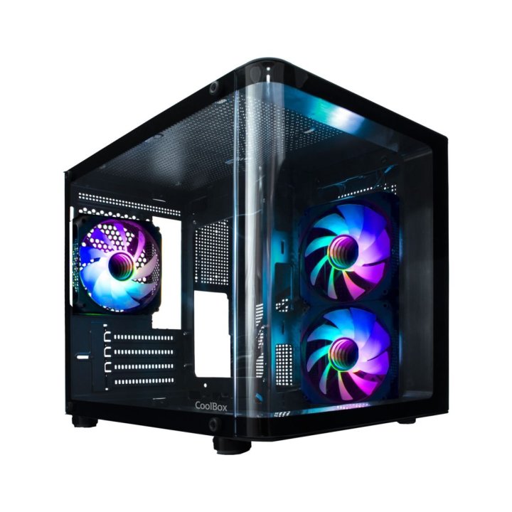 Caja Pc Gaming Gm Vision Coolbox Coo-cha-gm100-0 Compatible Con Placas Matx Y Mini Itx Grafica Hasta 340mm