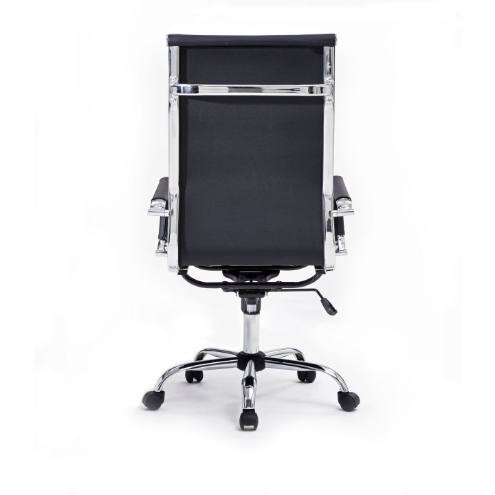 Silla De Oficina Equip Respaldo Alto Color Negro Recubrimiento Pu De Alta Calidad Ergonomica