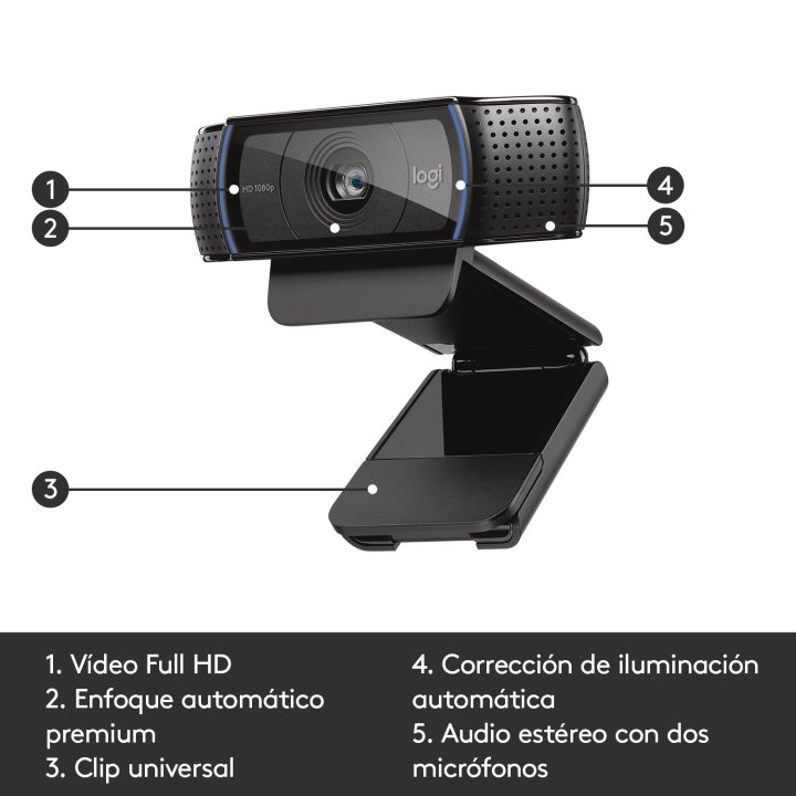 Camara Logitech Webcam C920 P n 960-001055