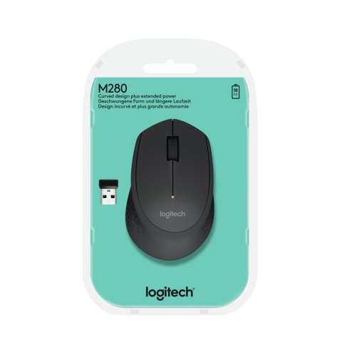 Mouse Logitech Wireless M280 Color Black P n 910-004287