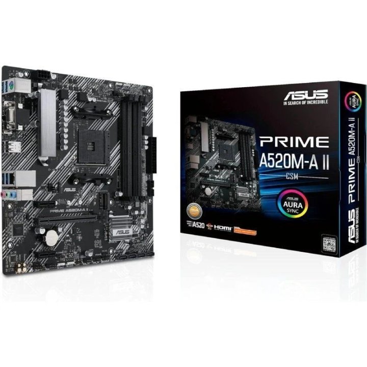 Pb Asus Prime A520m-a Ii/csm Skt Am4 M-atx
