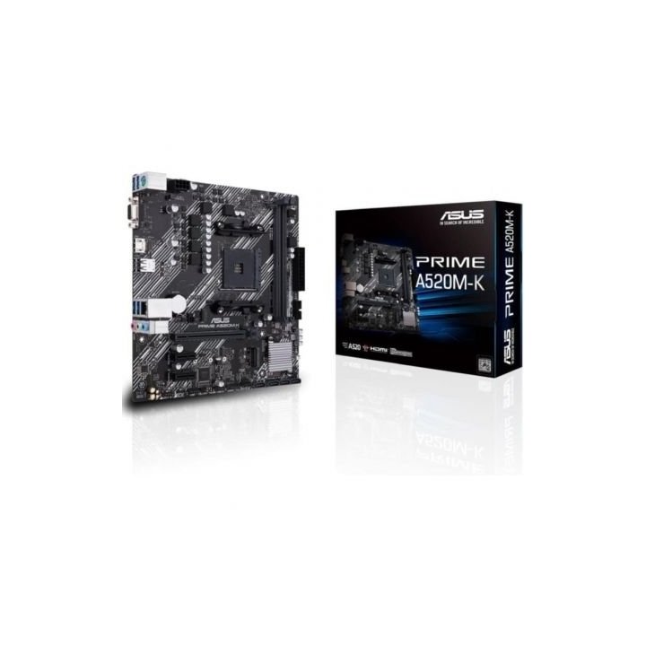Pb Asus Prime A520m-k Skt Am4 M-atx 2ddr4 3200mhz Hdmi/vga 3pcie M.2 Raid Languard 4usb3.2