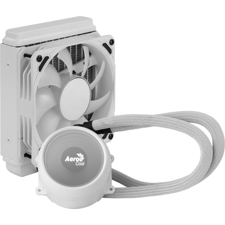 Sistema De Refrigeracion Liquida Aerocool Mirage L120 White 1x12cm Infinity Mirror Rgb-a (adressable) Tpd 200w Para Procesado