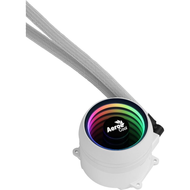 Sistema De Refrigeracion Liquida Aerocool Mirage L120 White 1x12cm Infinity Mirror Rgb-a (adressable) Tpd 200w Para Procesado