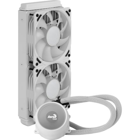 Sistema De Refrigeracion Liquida Aerocool Mirage L240 White 2x12cm Infinity Mirror Rgb-a (adressable) Tpd 400w Para Procesado