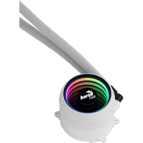 Sistema De Refrigeracion Liquida Aerocool Mirage L360 White 3x12cm Infinity Mirror Rgb-a (adressable) Tdp 550w Para Procesado