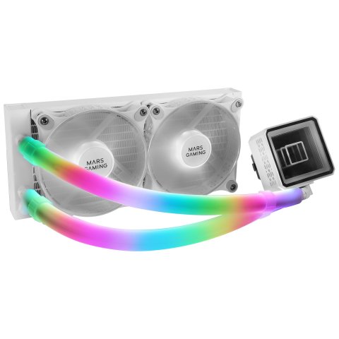 Fundas Argb Mars Gaming Para Tubos De Refrigeracion Liquida Mca-wt