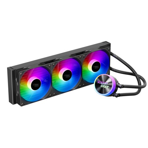 Sistema De Refrigeracion Liquida Keep Out Xwc-360 Argb Intel Y Amd Ventilador 3x120mm