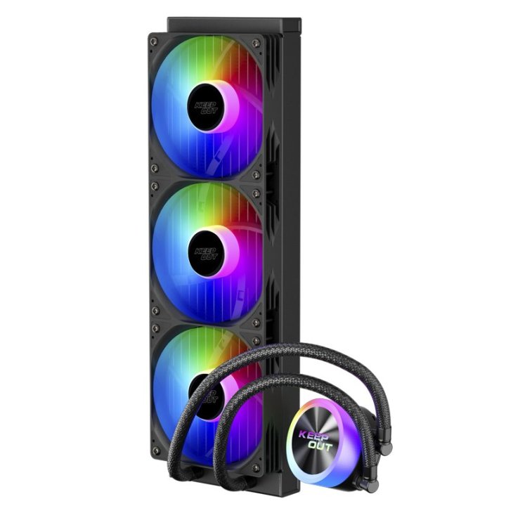 Sistema De Refrigeracion Liquida Keep Out Xwc-360 Argb Intel Y Amd Ventilador 3x120mm