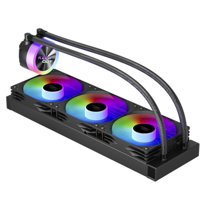 Sistema De Refrigeracion Liquida Keep Out Xwc-360 Argb Intel Y Amd Ventilador 3x120mm