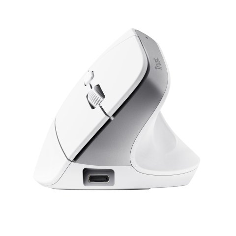 Mouse Trust Wireless Ergo Bayoii+ 25399 Multidispositivo Rf 2.4ghz Y 2xbt Dpi Ajustable 800-2400ppp 6 Botones Carga Usb-c Bla