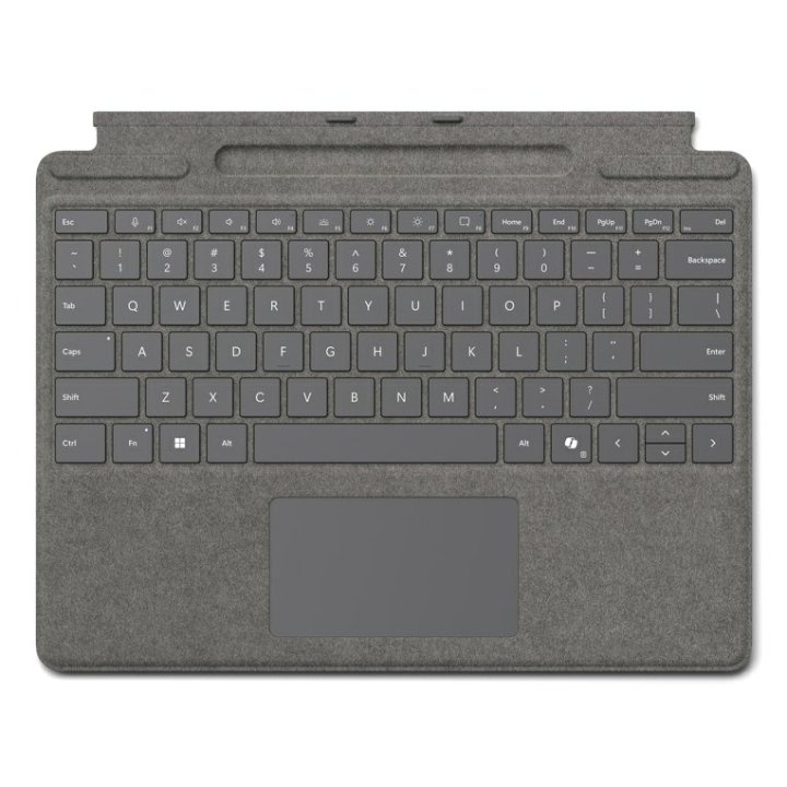 Type Cover Microsoft Surface Pro 10 Estuche De Teclado cubierta Color Plata