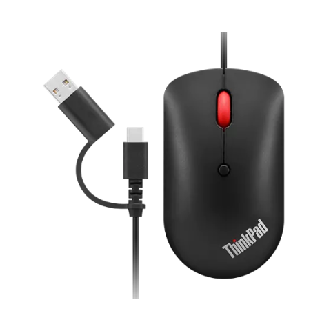 Mouse Lenovo Thinkpad Compact Usb-c (con Adaptador Para Usar Con Usb-a)