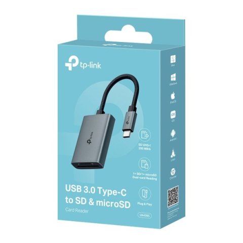Card Reader Externo Usb-c Tplink Ua430c Sd, Microsd Carcasa De Aluminio