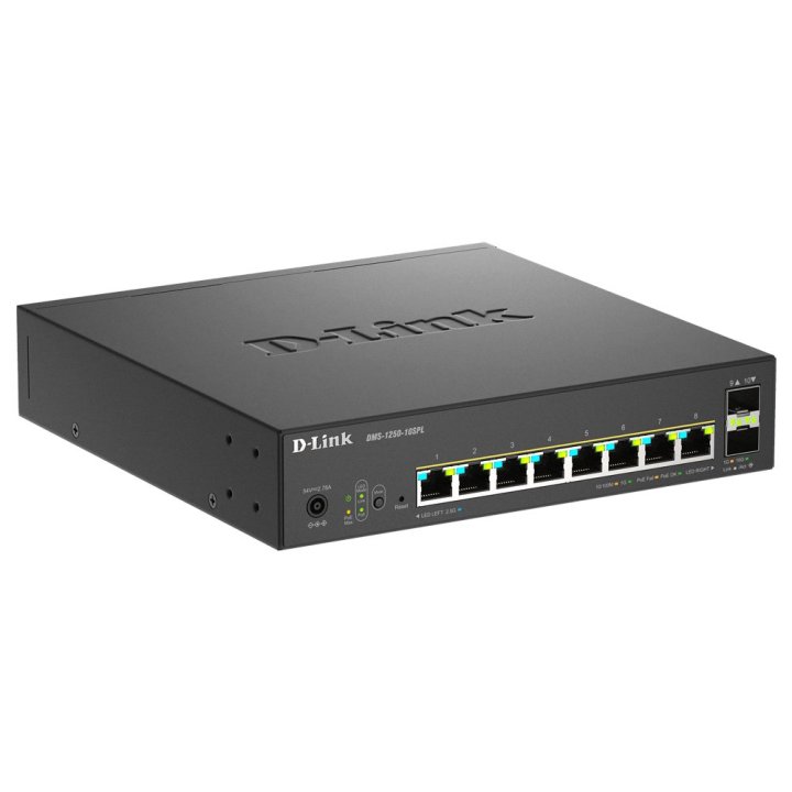 Switch Gestionable D-link Dms-1250-10spl 8x Multigigabit 2.5g Poe+ 2x10g Sfp+ 120w
