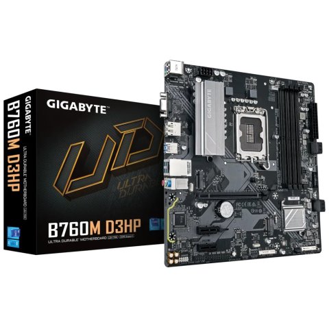 Pb Gigabyte B760m D3hp M-atx Skt 1700 4xddr5 5600mhz Dp Hdmi Vga Lan 2xm.2 1xusb-c