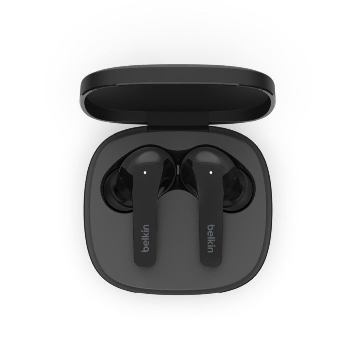 Headset Intrauditivo Bluetooth Belkin Auc006btbk Soundform Flow Con Cancelacion De Ruido Negro