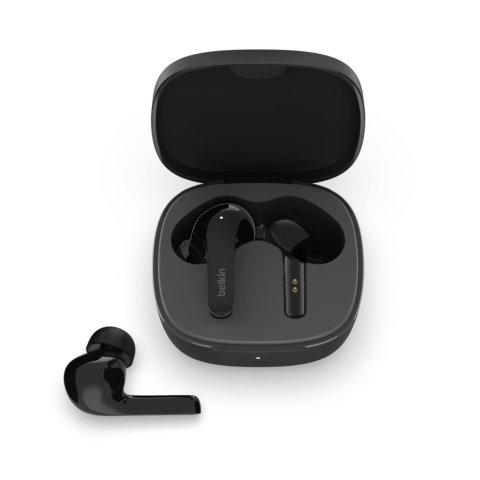Headset Intrauditivo Bluetooth Belkin Auc006btbk Soundform Flow Con Cancelacion De Ruido Negro