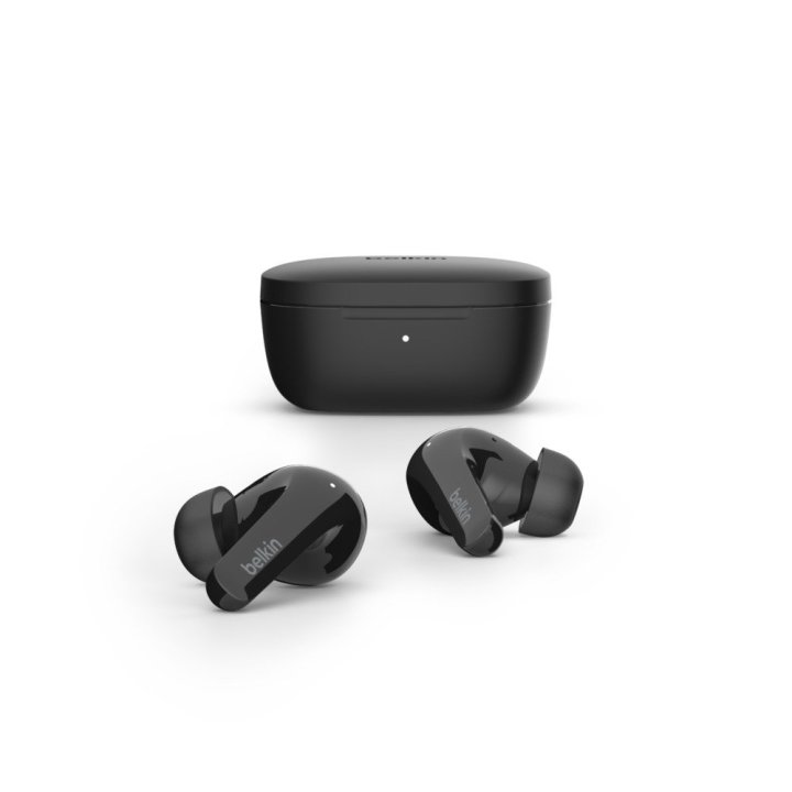Headset Intrauditivo Bluetooth Belkin Auc006btbk Soundform Flow Con Cancelacion De Ruido Negro