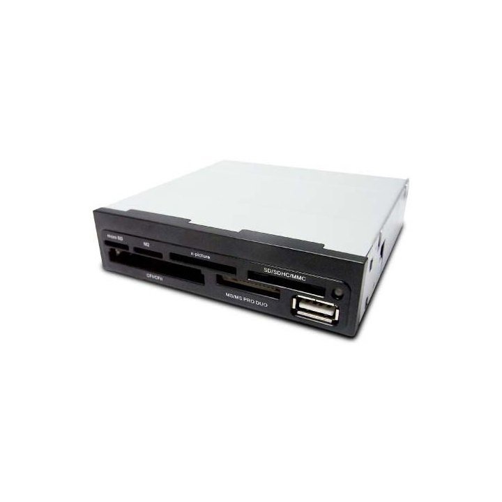 Card Reader Interno Coolbox Cr400 Microsd M2 Cf Ms Sdx Usb Color Negro