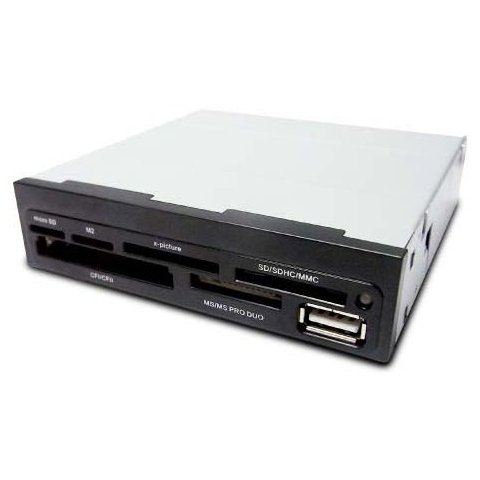Card Reader Interno Coolbox Cr400 Microsd M2 Cf Ms Sdx Usb Color Negro