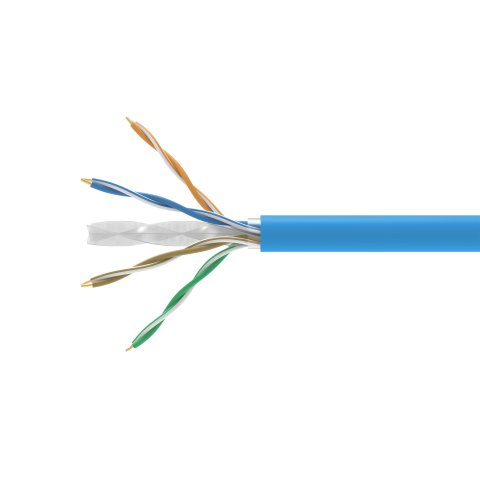 Bobina Equip Categoria 6a U utp 305m Dca Lszh Libre De Halogenos Color Azul