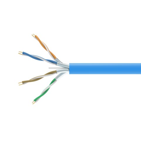 Bobina Equip Categoria 6a U ftp 305m Dca Lszh Libre De Halogenos Color Azul
