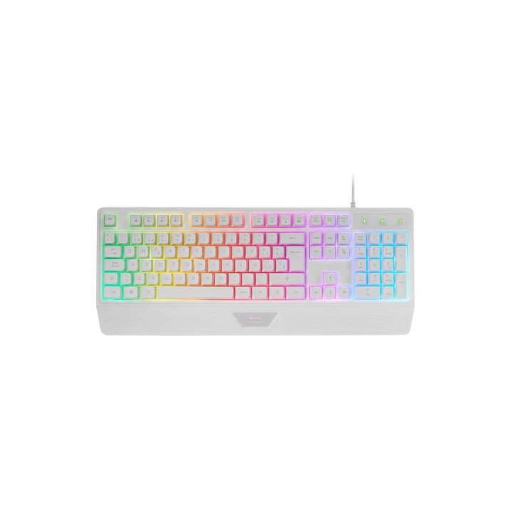 Teclado Mars Gaming Mk124es H-mech Frgb Rainbow Color Blanco