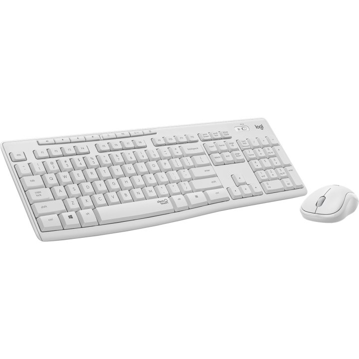 Teclado Y Mouse Wireless Logitech Mk295 Silent Wireless Combo Color Blanco P n 920-009822	