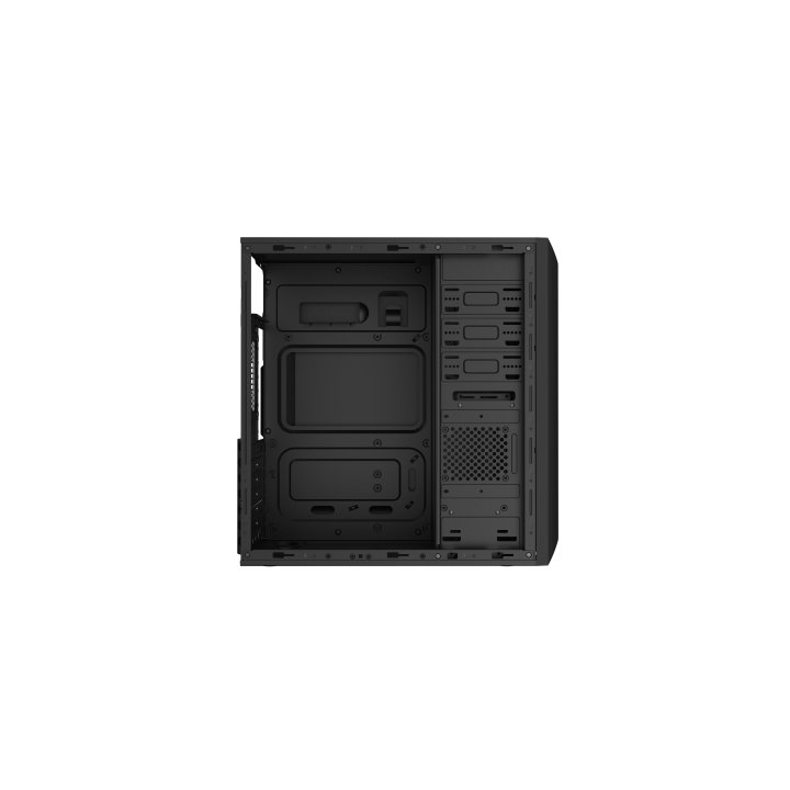 Caja Atx Semitorre Coolbox F750 Black Usb3.0 Sin Fuente De Alimentacion