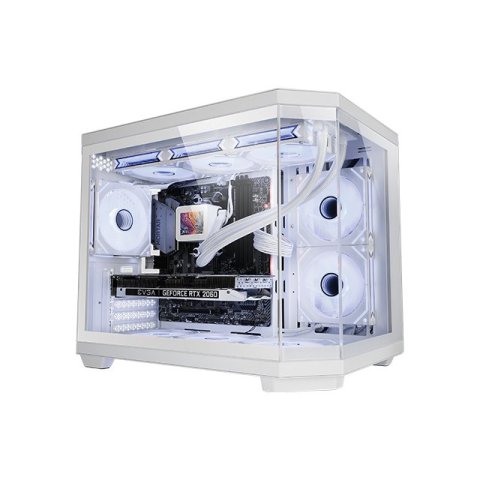 Caja Microatx Gaming Mars Gaming Mc3tcoremw Triple Cristal Templado Gpu 415mm 2x3.5 3x2.5 Blanco