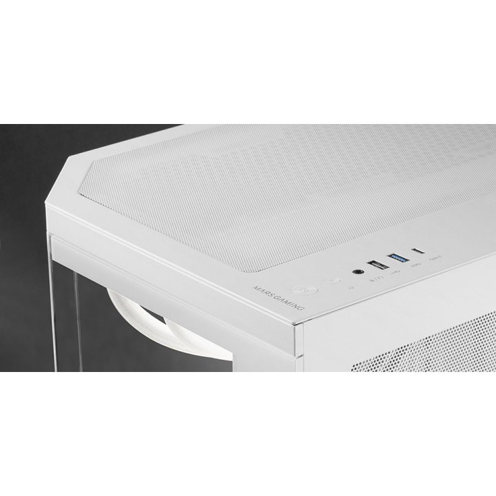 Caja Microatx Gaming Mars Gaming Mc3tcoremw Triple Cristal Templado Gpu 415mm 2x3.5 3x2.5 Blanco