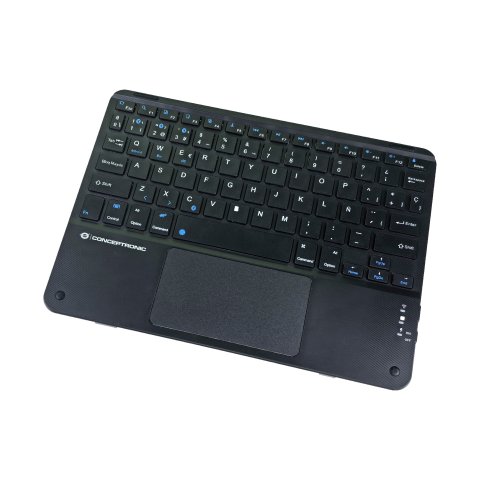 Teclado Mini Bluetooth 10" Conceptronic Con Touchpad Tobin01es