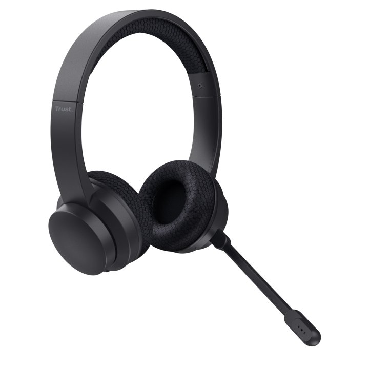 Headset Trust Ayda 25463 Wireless Supraaural Microfono Con Cancelacion De Ruido Y Diadema Ajustable 