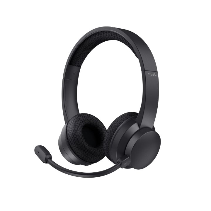 Headset Trust Ayda 25463 Wireless Supraaural Microfono Con Cancelacion De Ruido Y Diadema Ajustable 