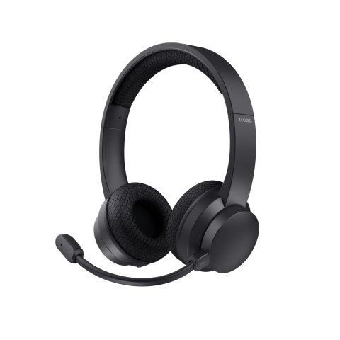 Headset Trust Ayda 25463 Wireless Supraaural Microfono Con Cancelacion De Ruido Y Diadema Ajustable 