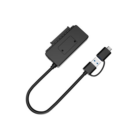 Adaptador Usb-a A Sata Conceptronic Inluye Adaptador Usb-c Y Adaptador De Corriente Abby21b