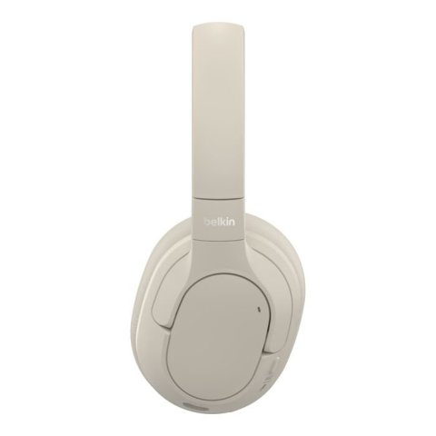 Headset Bluetooth Belkin Aud008hqsa Circumaural Con Cancelacion Ruido Carga Por Usb-c Blanco