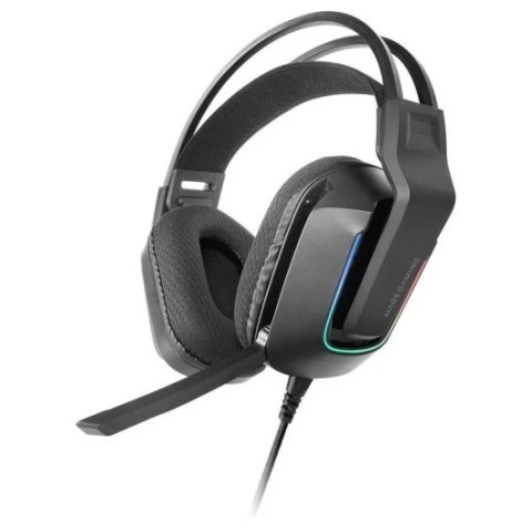 Headset Mars Gaming Mhstrike Frgb Jack 3.5mm Alimentacion Usb Control Volumen Color Negro