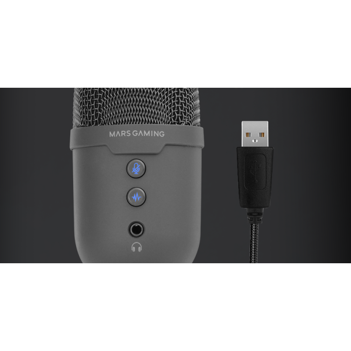 Microfono Compacto Mars Gaming Mmiccx Usb Negro...