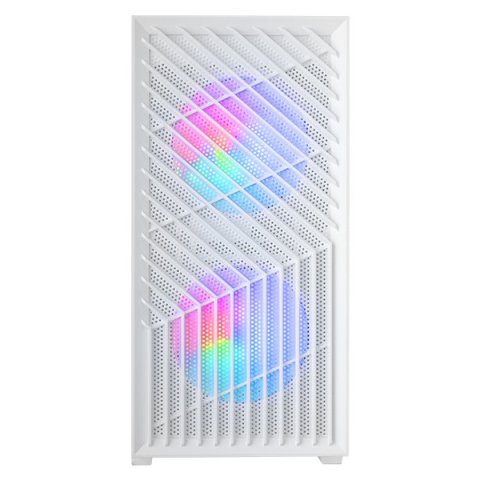 Caja Microatx Gaming Mars Gaming Mcvortexw Cristal Templado Frontal Mesh Gpu 273mm 1x3.5 2x2.5 Blanco Frgb