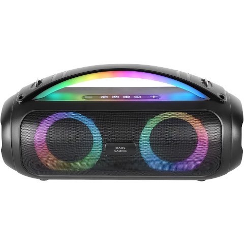 Altavoz Bluetooth Portable Mars Gaming Mspulsew Negro 50w Ultrabass Rgb Bat. 8h Bt Usb Aux Fm Microsd