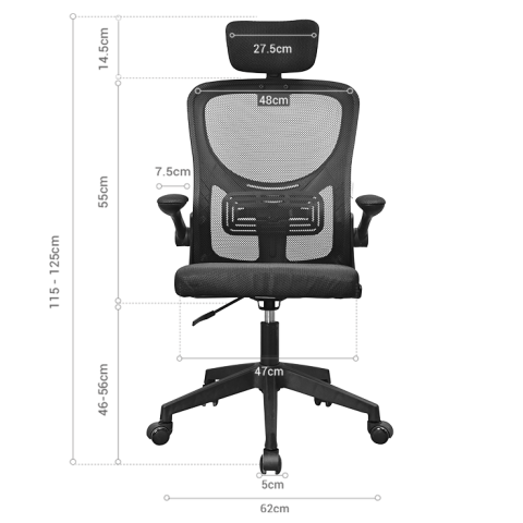 Silla Ergonomica Mars Gaming Mgcergoplusbk...