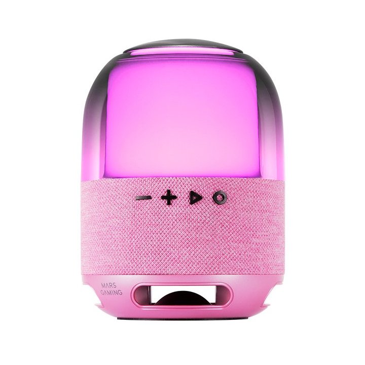 Altavoz Bluetooth Portable Mars Gaming Msflowp Rosa 15w Deepbass Bt Microsd Rgb 360 Bat 6h