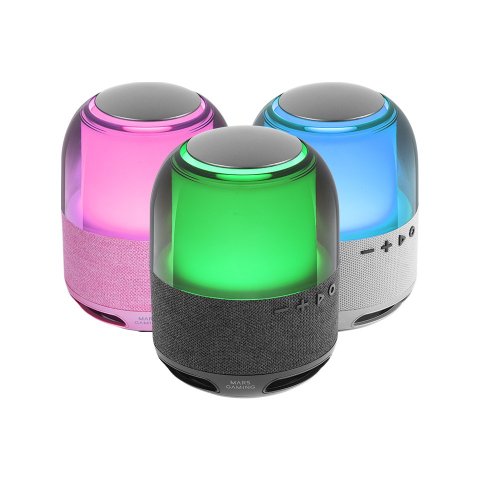 Altavoz Bluetooth Portable Mars Gaming Msflowp Rosa 15w Deepbass Bt Microsd Rgb 360 Bat 6h