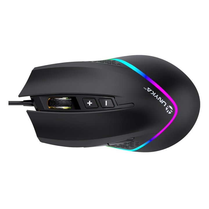 Mouse Unykach Gaming Nova M244 6400dpi Iluminacion Rgb 