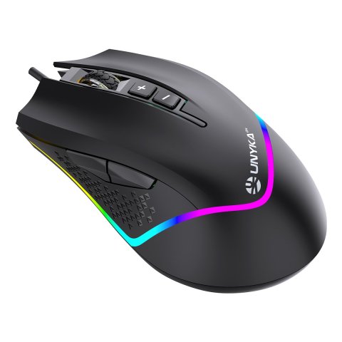 Mouse Unykach Gaming Nova M244 6400dpi Iluminacion Rgb 