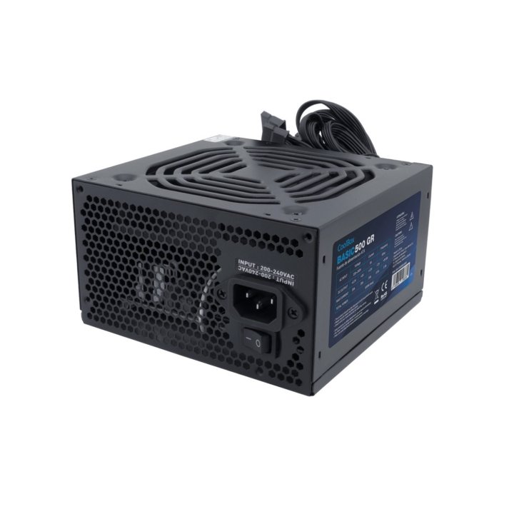 Fuente De Alimentacion Coolbox 500w Basic 500gr Black Potencia Para Cambios Y Reparaciones