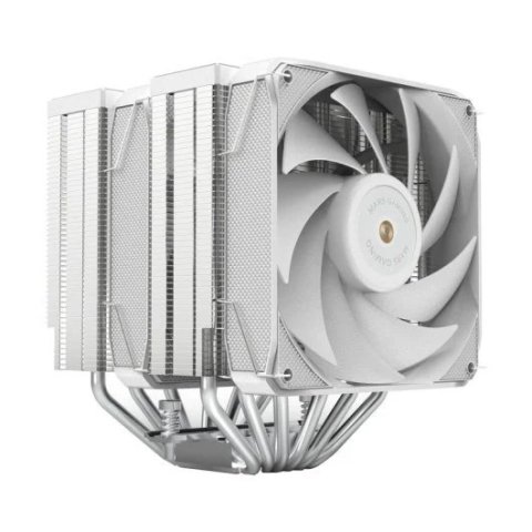 Ventilador Con Disipador De Cpu Mars Gaming Mcpuxu6w  Doble Ventilador Fbd Cobre Multisocket Tpd 350w Blanco