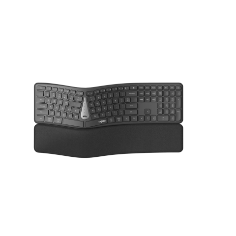 Teclado Y Mouse Rapoo Wireless Y Bluetooth 8810me 2,4ghz Bt 4.0 Bt 5.0 1600dpi Ergonomico Color Negro Multi Mode